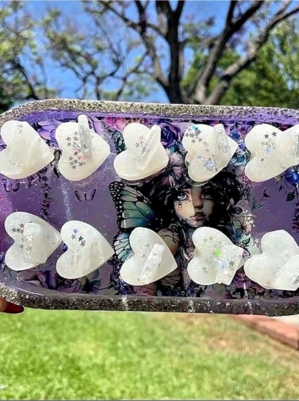 Purple Fairy 🧚 Ten Finger Magnet 🧲 Nail Stand